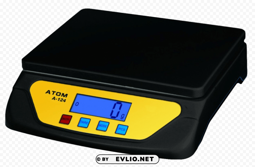 Electronic Digital Weighing Scale PNG Image with Clear Isolated Object