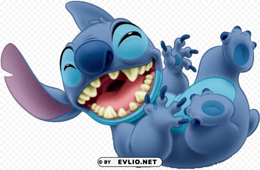 stitch also cute and fluffy PNG Image with Clear Background Isolation