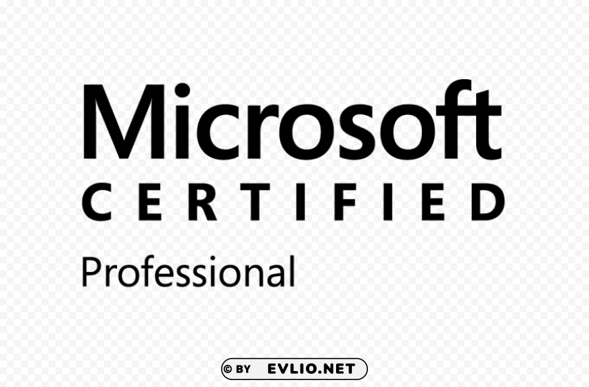 microsoft certified professional logo Transparent Background PNG Object Isolation