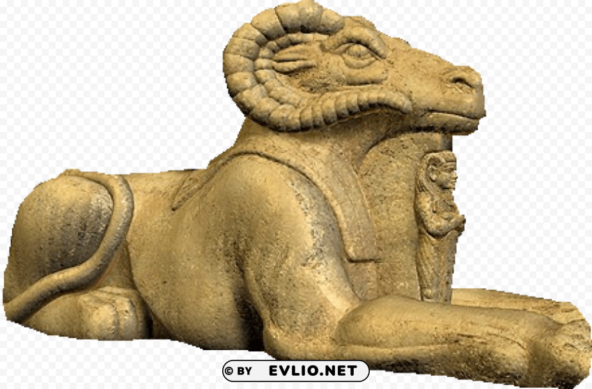 Lamb statue from the Sphinx Clear PNG pictures package