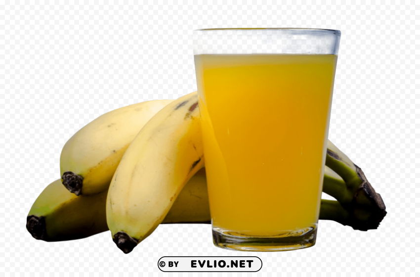 Banana Juice PNG images with transparent overlay
