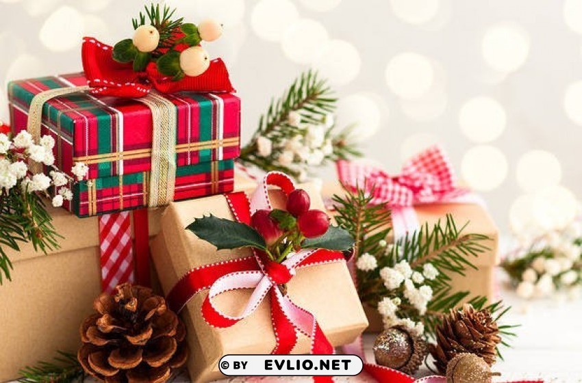 christmas gifts wallpaper Transparent PNG images for graphic design