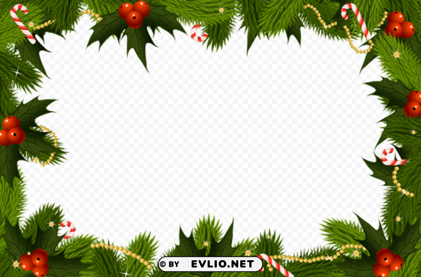 Christmasborder Frame PNG Pictures With No Background