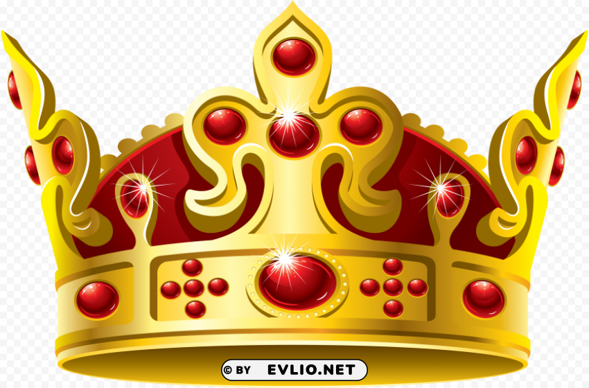 gold crown red stone Transparent PNG images extensive gallery