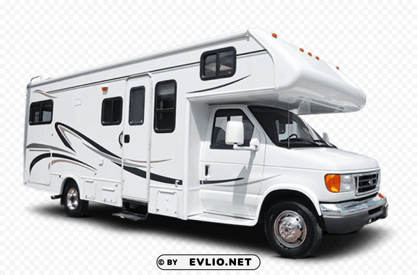 motorhome side view Isolated Subject on HighQuality Transparent PNG