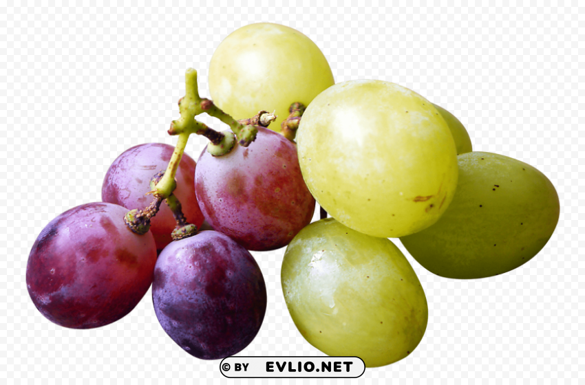 Red And Green Grapes Isolated Object With Transparency In PNG