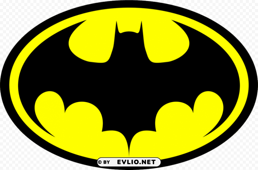 Batman Logo Isolated Icon On Transparent Background PNG
