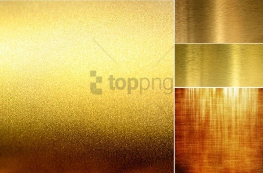 brushed gold texture Isolated Element in Transparent PNG