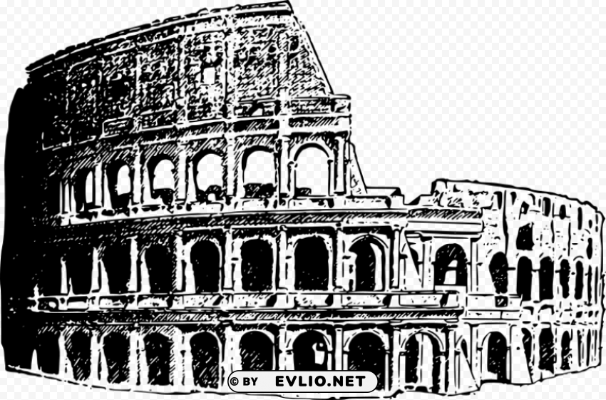 colosseum PNG clip art transparent background