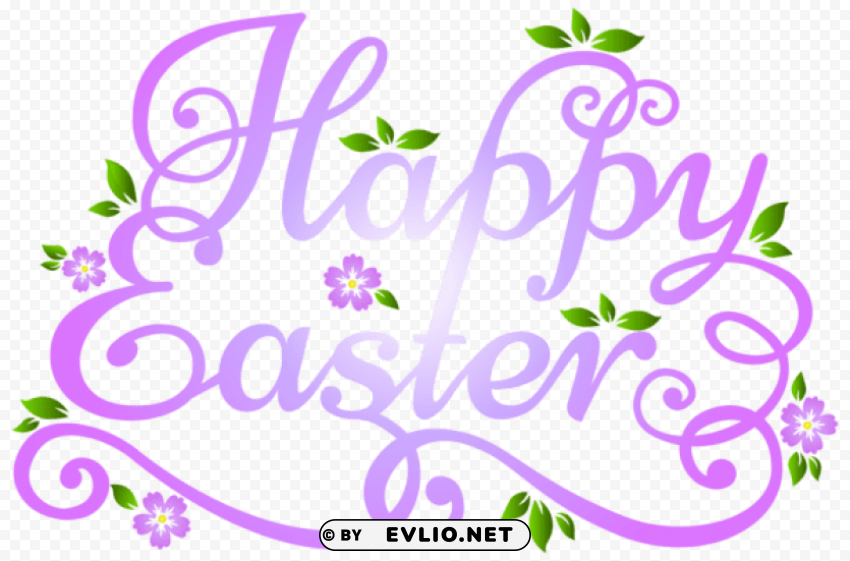deco happy easter Transparent Background Isolation in HighQuality PNG