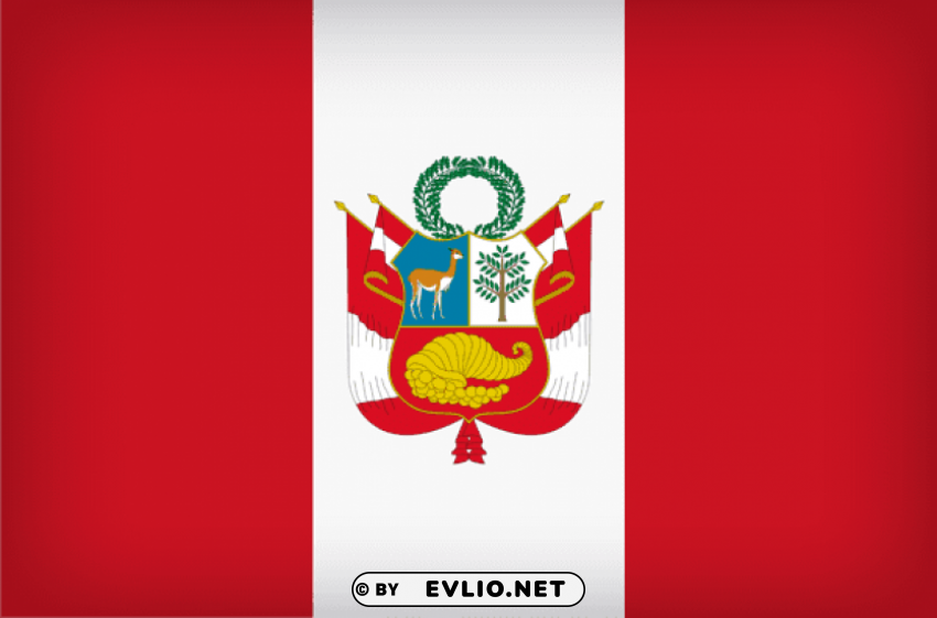 Peru Large Flag PNG Images For Editing