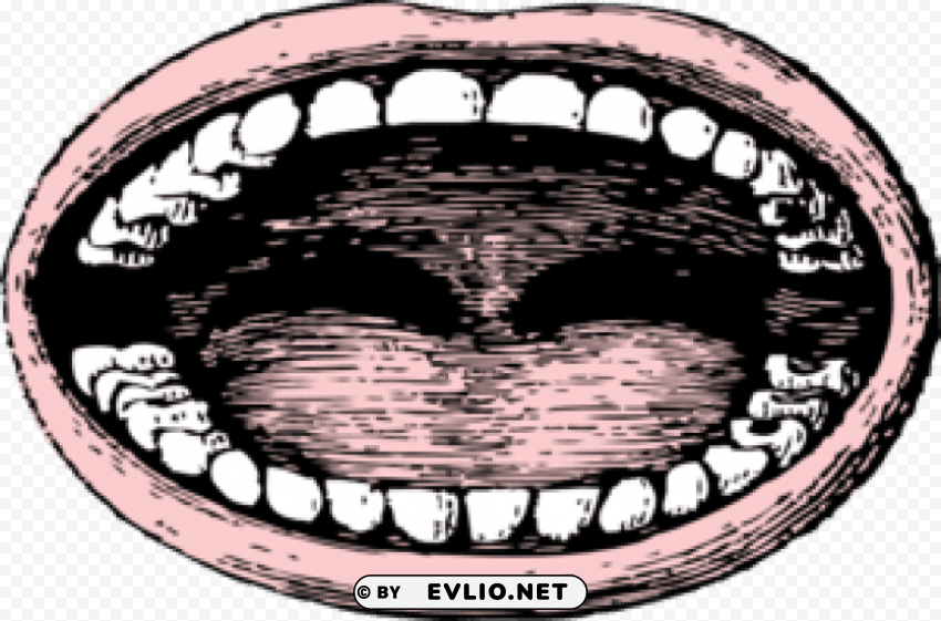 Wide Mouth Vintage Isolated Character In Transparent Background PNG