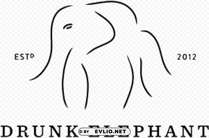 drunk elephant logo ClearCut Background Isolated PNG Art PNG transparent with Clear Background ID 4f389f45