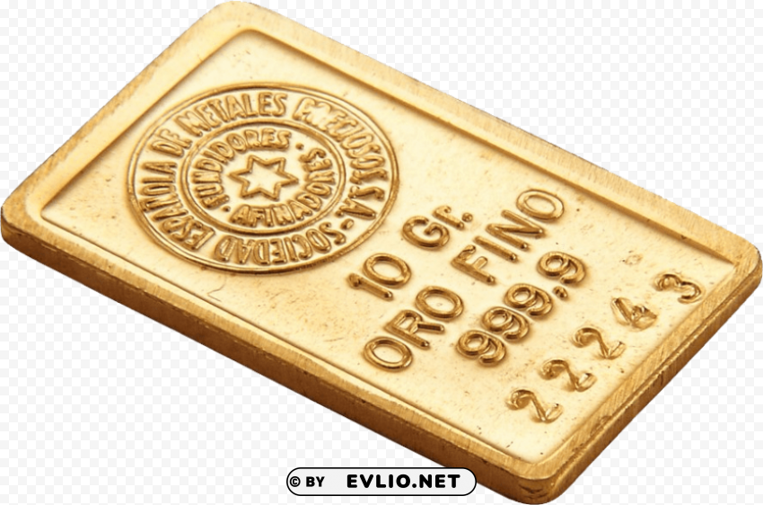 gold bar Isolated Item with Transparent Background PNG