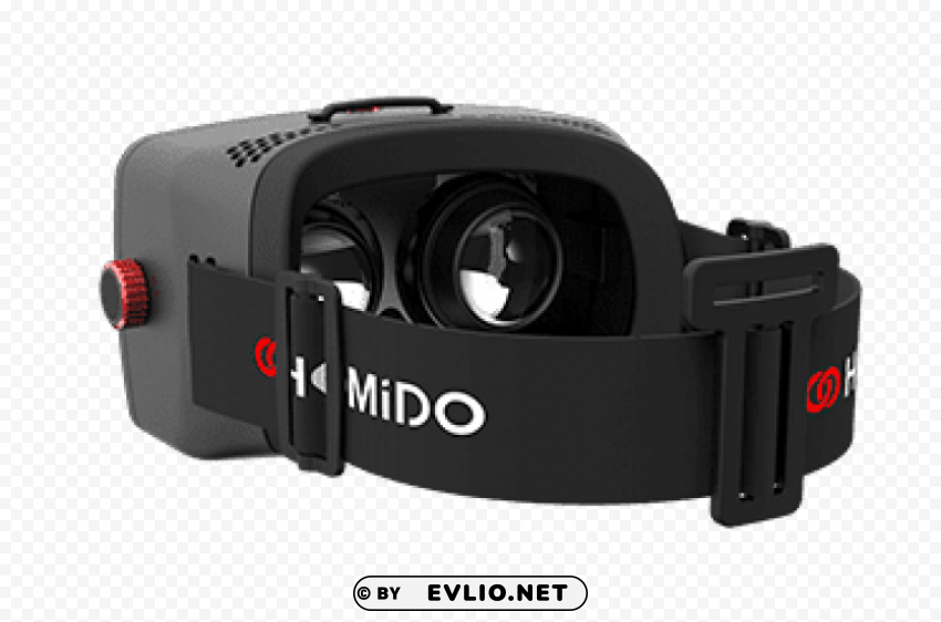 homido vr headset back view PNG for overlays