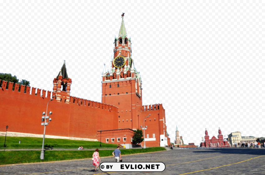 Russia Red Square Attractions PNG transparent stock images