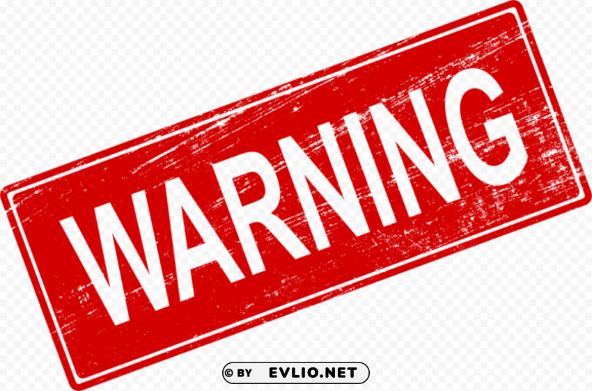 Warning Stamp Clear Background PNG Isolated Element Detail