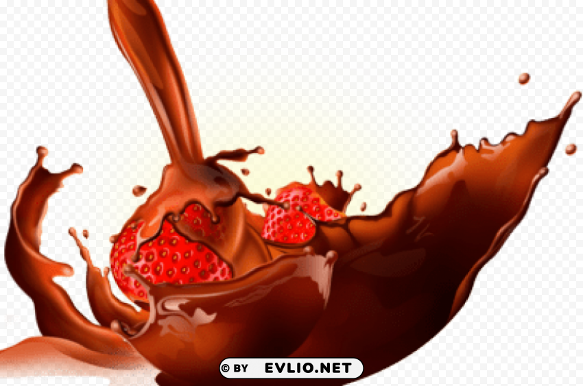 chocolate splash PNG files with transparent elements wide collection