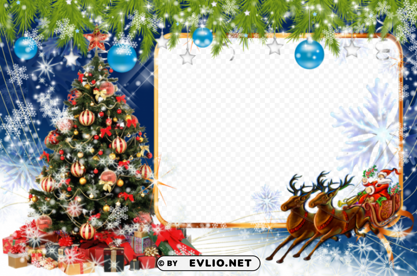 download merry christmas jpg frame clipart christmas - merry christmas foto frame Transparent PNG images for printing