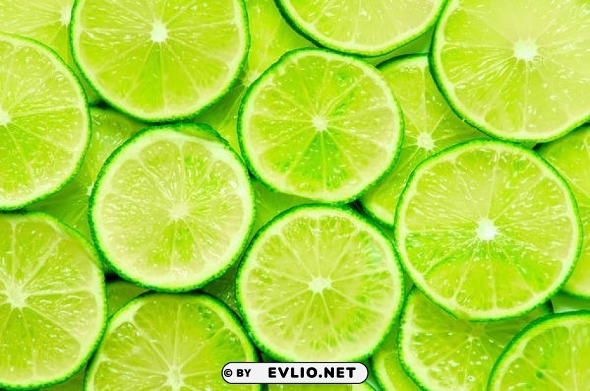 lime Isolated Artwork on Clear Transparent PNG