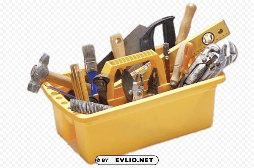 tools in yellow holder Transparent PNG images for printing
