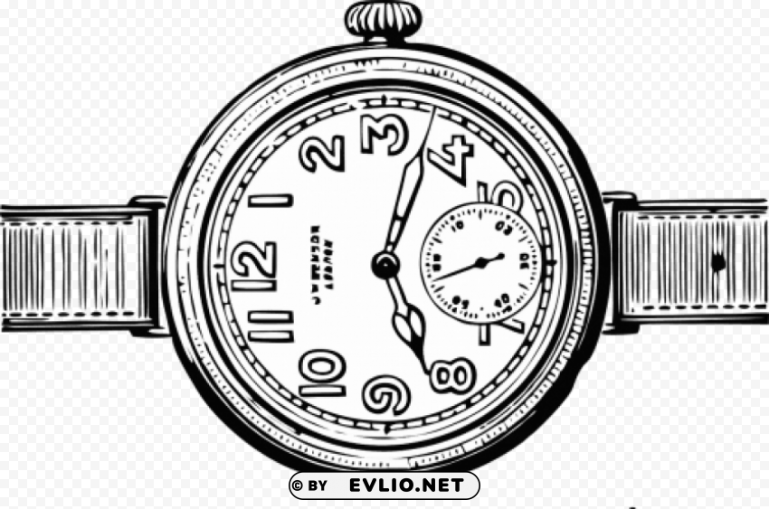 vintage watch graphic PNG files with clear background bulk download