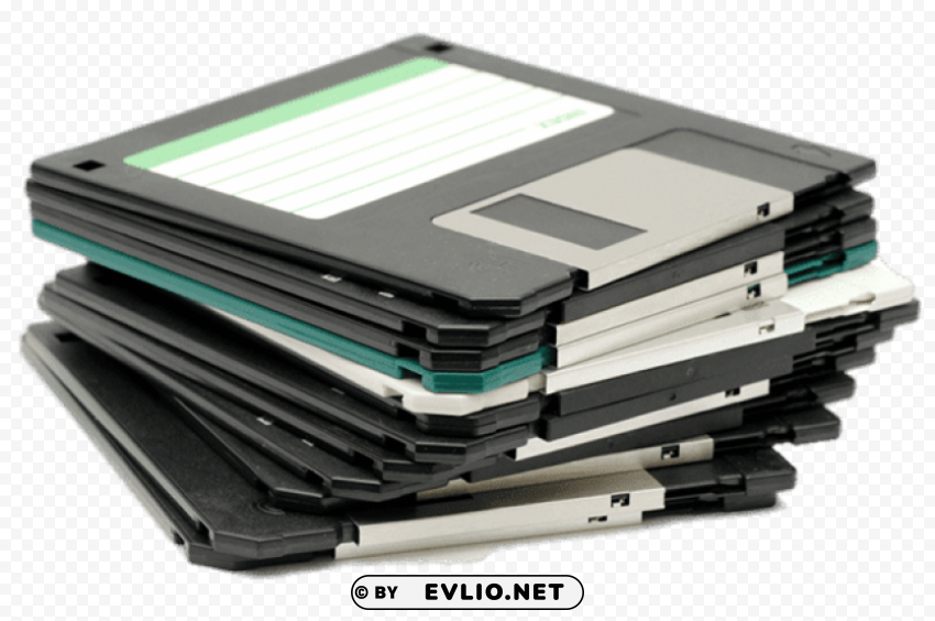 Clear big stack of floppy disks PNG graphics with alpha transparency broad collection PNG Image Background ID 75594ed1