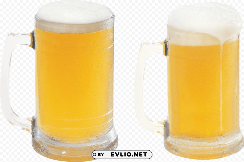 Glass Of Beer Transparent PNG Isolated Illustration