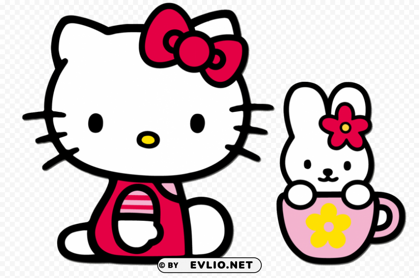 Hello Kitty PNG artwork with transparency