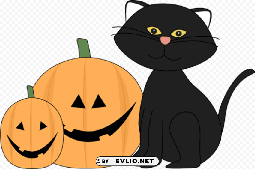 jack o lantern halloween black cat and jack lantern halloween black PNG images for merchandise