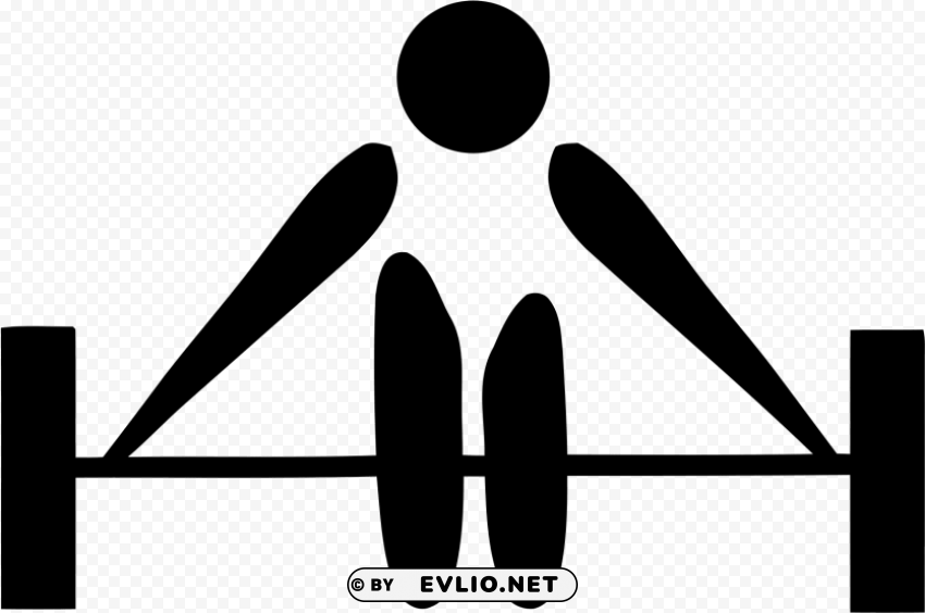 olympic weightlifting symbol Isolated Item on Transparent PNG Format