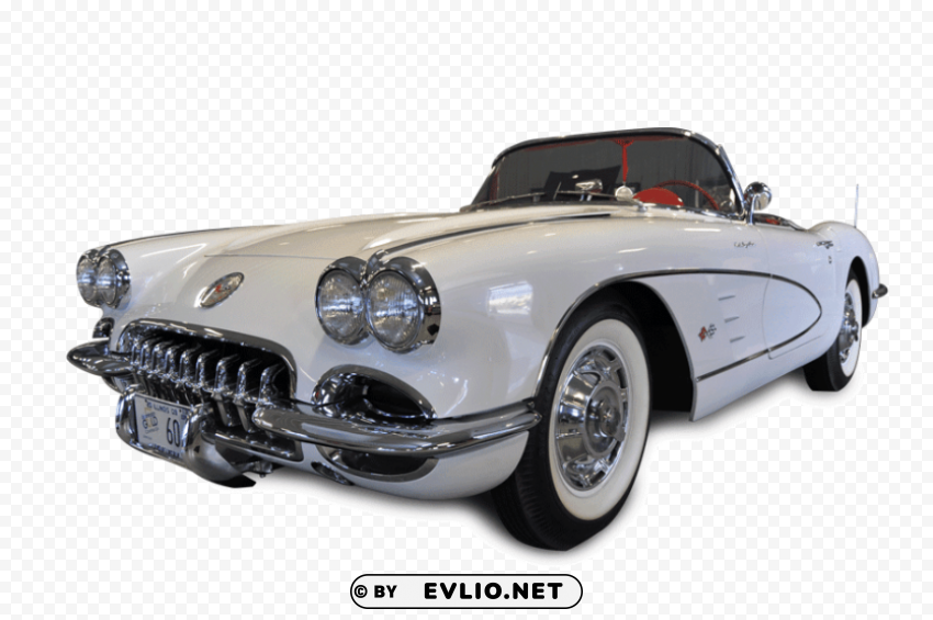 1960 chevy corvette Transparent PNG Isolated Graphic with Clarity