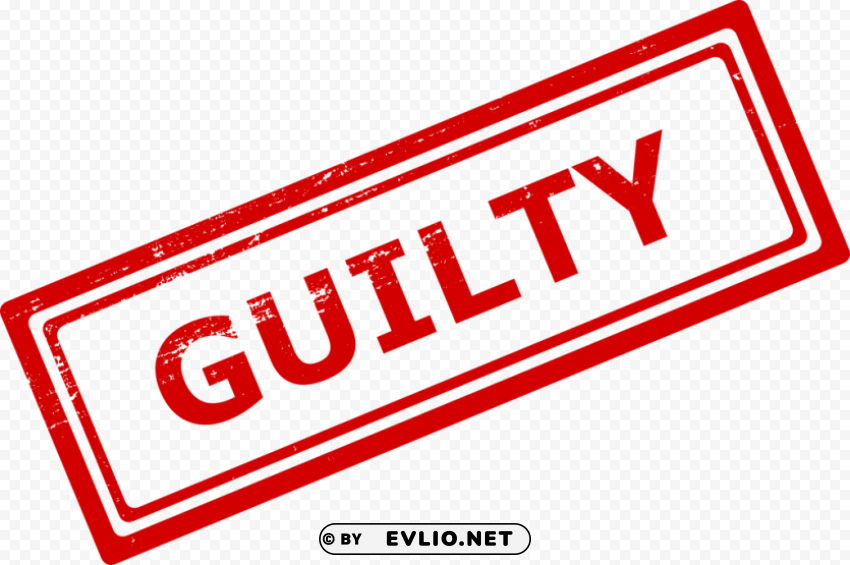 guilty stamp PNG Image with Clear Isolation