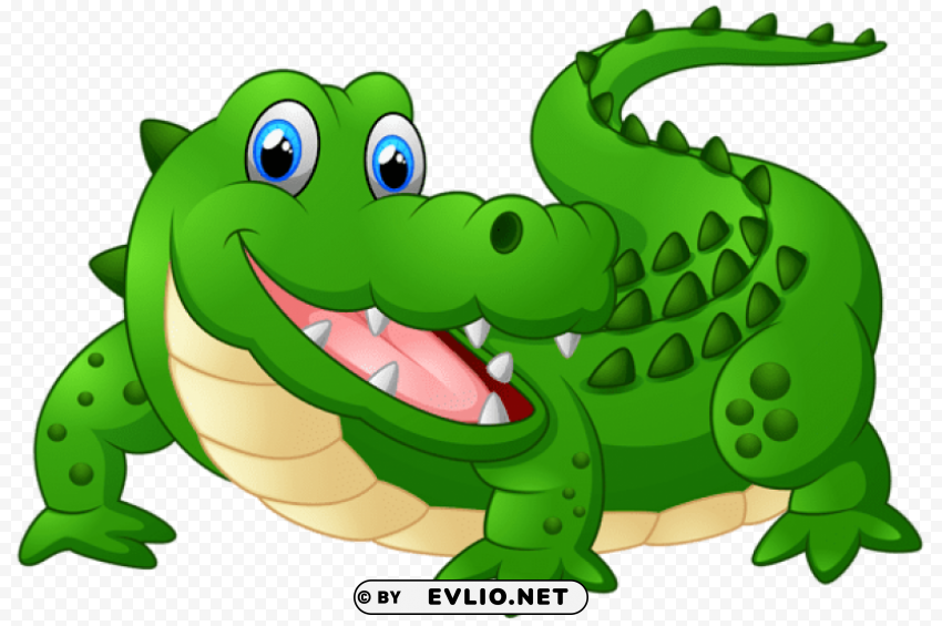 happy crocodile cartoon Transparent PNG images free download