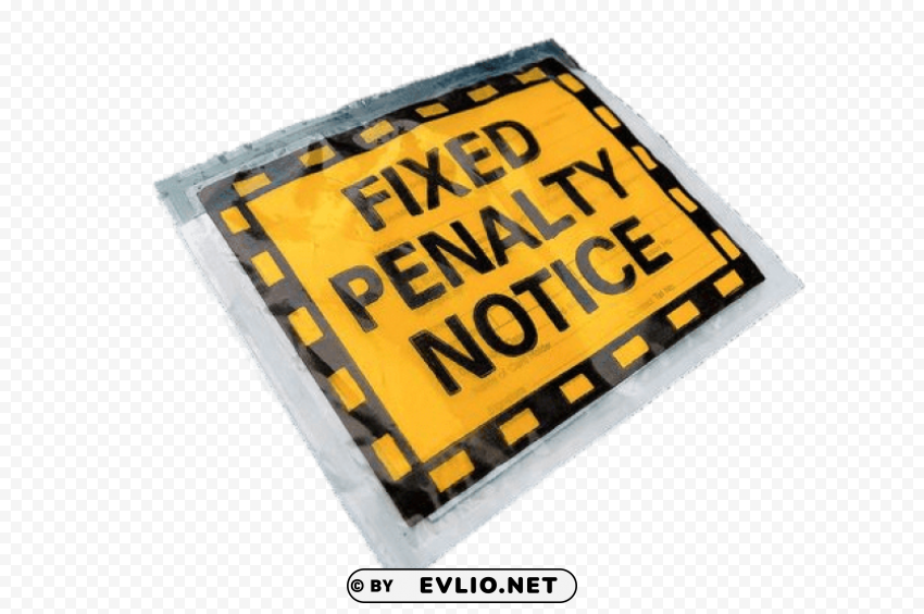parking ticket on car window Transparent PNG Image Isolation