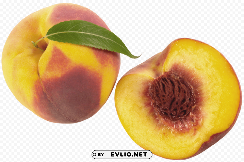 peaches PNG images with transparent elements pack