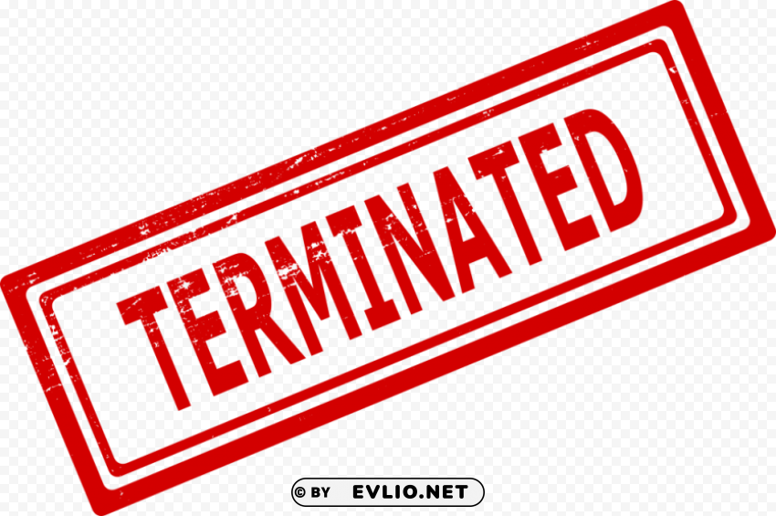 terminated stamp PNG high quality