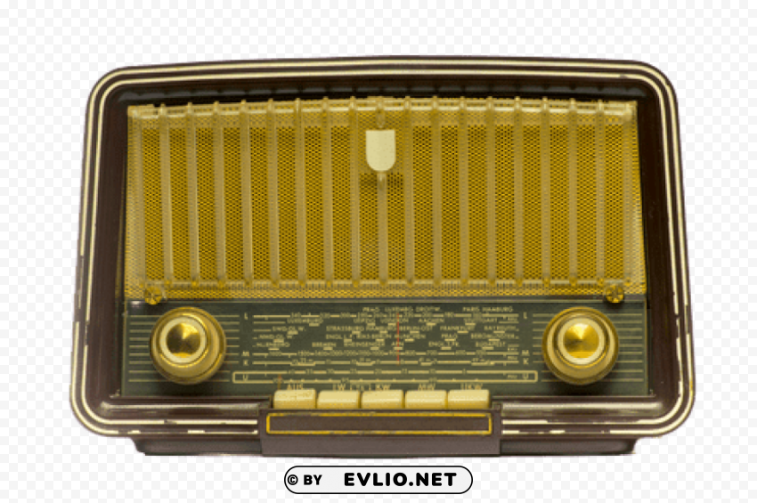 vintage radio Isolated Graphic with Transparent Background PNG