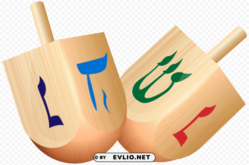 wooden dreidel PNG without watermark free