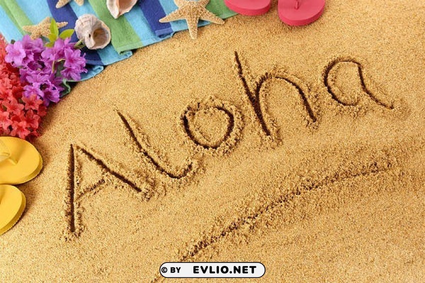 aloha sand HighQuality Transparent PNG Isolated Graphic Element