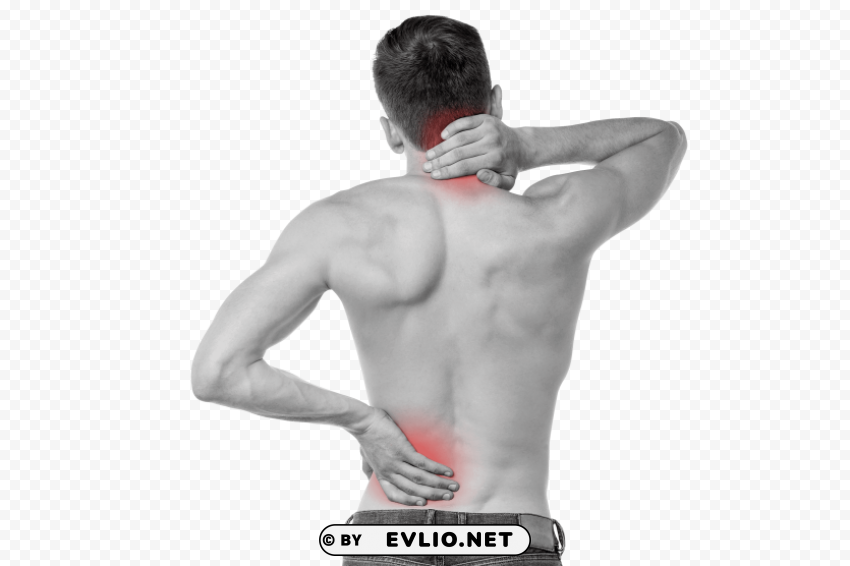 back pain PNG transparent icons for web design