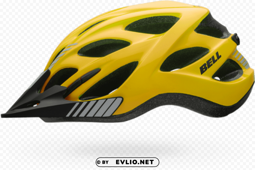 bell bike helmets yellow PNG for presentations