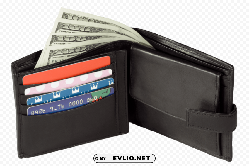 Black Wallet Transparent Graphics