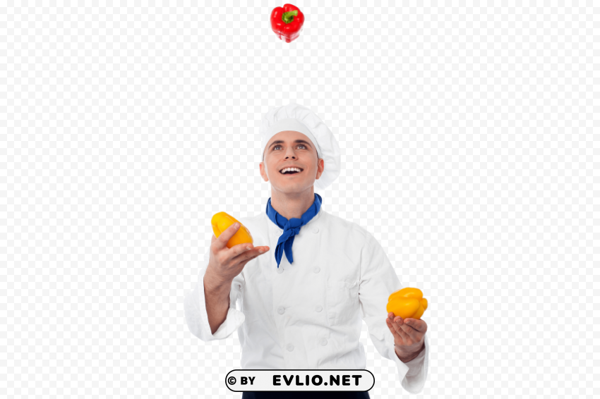 chef Isolated Character with Transparent Background PNG