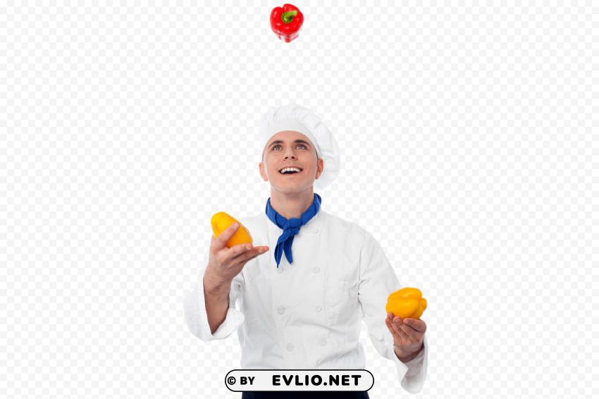 Transparent background PNG image of chef Isolated Character with Transparent Background PNG - Image ID cea93062