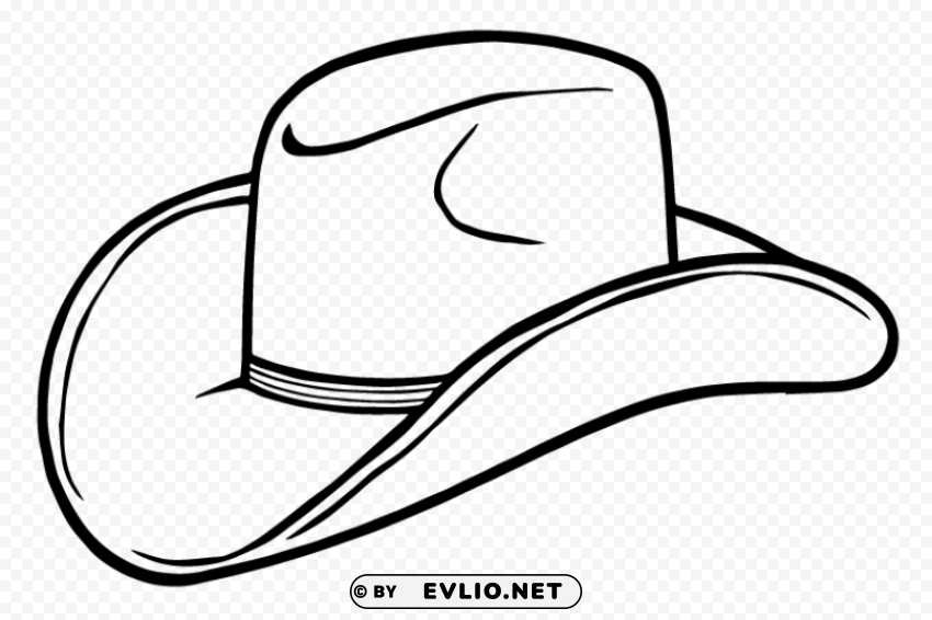 cowboy hat Transparent Background Isolated PNG Design Element