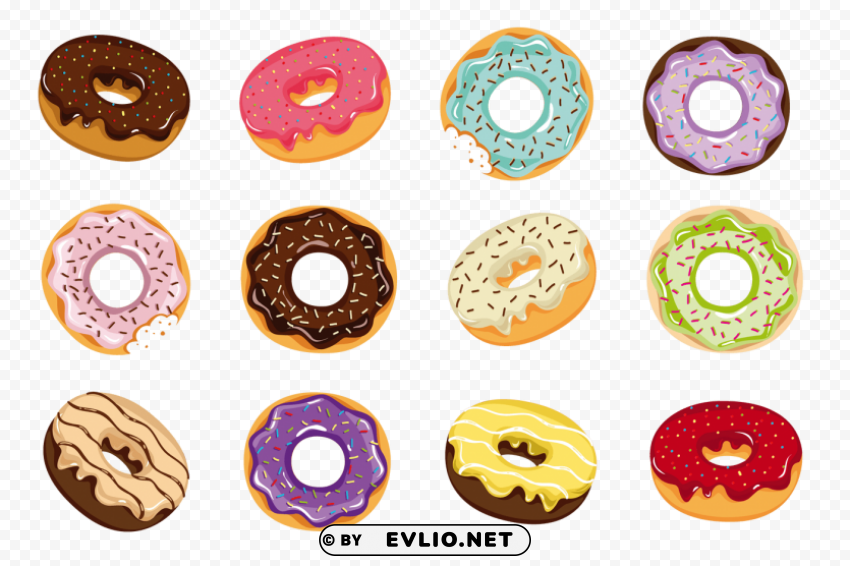 donuts PNG Graphic with Isolated Clarity