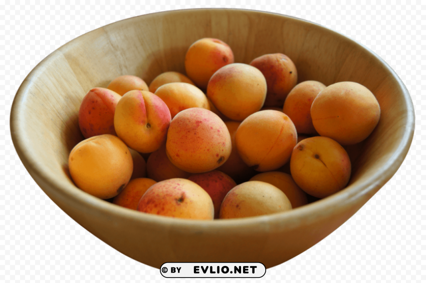 Fresh Apricots in a Bowl PNG images transparent pack
