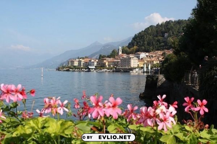 Lake Como Italy Wallpaper Transparent PNG Graphic With Isolated Object