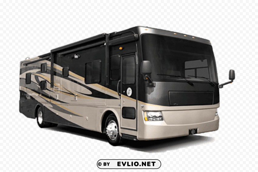 large motorhome Isolated Subject in Transparent PNG Format